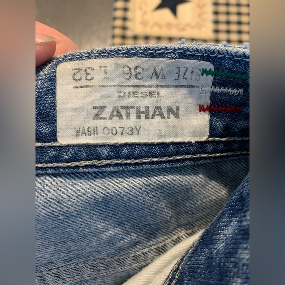 Vintage Diesel Industry Distressed Jeans Size 36/32 - Picture 7 of 8